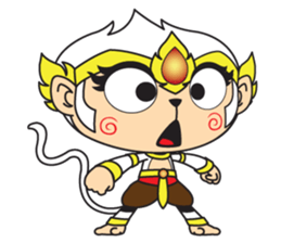 White Monkey God sticker #6884479