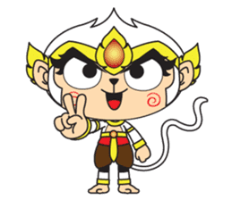 White Monkey God sticker #6884480