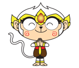 White Monkey God sticker #6884482