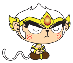 White Monkey God sticker #6884483