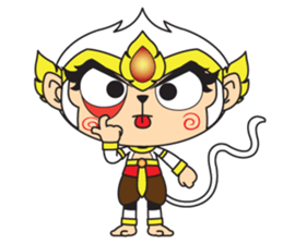 White Monkey God sticker #6884484