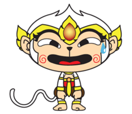 White Monkey God sticker #6884485