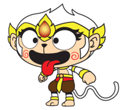 White Monkey God sticker #6884487