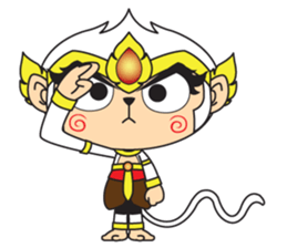 White Monkey God sticker #6884488