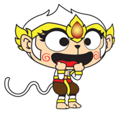 White Monkey God sticker #6884489