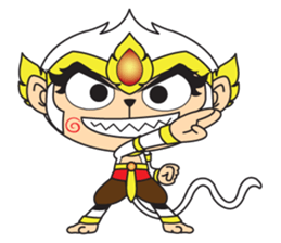 White Monkey God sticker #6884492