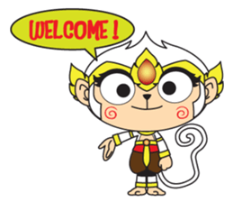 White Monkey God sticker #6884494