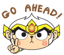 White Monkey God sticker #6884496