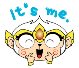 White Monkey God sticker #6884498