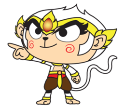 White Monkey God sticker #6884501