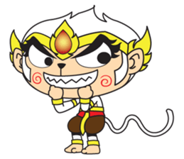 White Monkey God sticker #6884503