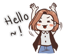 Ms.Ngamsri the freelance designer (EN) sticker #6884985