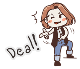 Ms.Ngamsri the freelance designer (EN) sticker #6884986