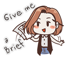 Ms.Ngamsri the freelance designer (EN) sticker #6884987