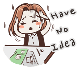 Ms.Ngamsri the freelance designer (EN) sticker #6884988