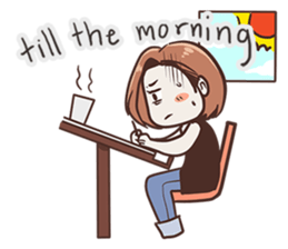 Ms.Ngamsri the freelance designer (EN) sticker #6884989