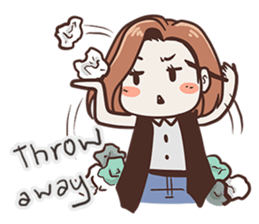 Ms.Ngamsri the freelance designer (EN) sticker #6884990