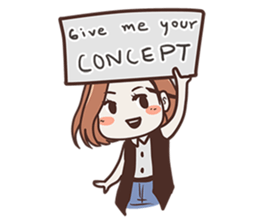 Ms.Ngamsri the freelance designer (EN) sticker #6884991