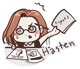 Ms.Ngamsri the freelance designer (EN) sticker #6884992