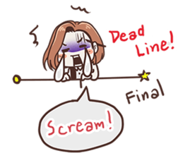 Ms.Ngamsri the freelance designer (EN) sticker #6884993