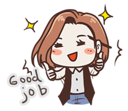 Ms.Ngamsri the freelance designer (EN) sticker #6884996