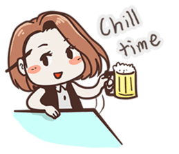 Ms.Ngamsri the freelance designer (EN) sticker #6884999