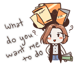 Ms.Ngamsri the freelance designer (EN) sticker #6885000