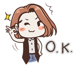 Ms.Ngamsri the freelance designer (EN) sticker #6885001