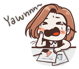 Ms.Ngamsri the freelance designer (EN) sticker #6885004