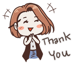 Ms.Ngamsri the freelance designer (EN) sticker #6885005