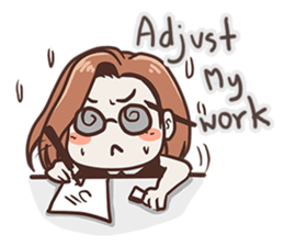 Ms.Ngamsri the freelance designer (EN) sticker #6885008