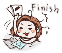 Ms.Ngamsri the freelance designer (EN) sticker #6885009