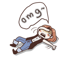 Ms.Ngamsri the freelance designer (EN) sticker #6885013