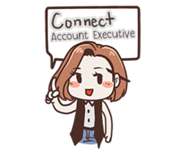 Ms.Ngamsri the freelance designer (EN) sticker #6885014