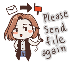 Ms.Ngamsri the freelance designer (EN) sticker #6885016