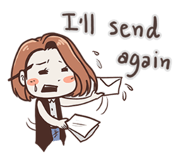 Ms.Ngamsri the freelance designer (EN) sticker #6885017