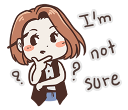 Ms.Ngamsri the freelance designer (EN) sticker #6885020