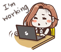 Ms.Ngamsri the freelance designer (EN) sticker #6885022