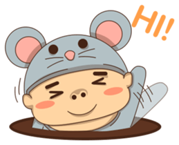 Mouse boy sticker #6886146