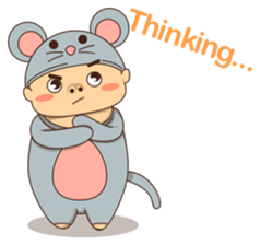 Mouse boy sticker #6886149