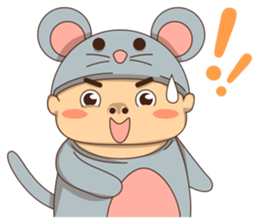 Mouse boy sticker #6886151