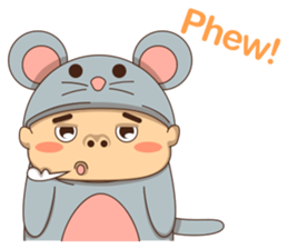 Mouse boy sticker #6886159