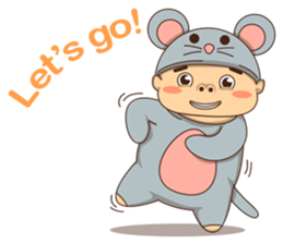 Mouse boy sticker #6886160