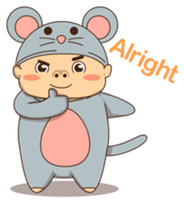 Mouse boy sticker #6886161