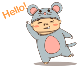 Mouse boy sticker #6886162