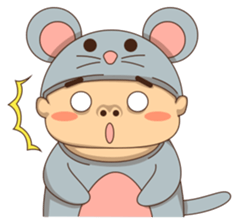 Mouse boy sticker #6886164