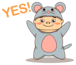 Mouse boy sticker #6886169