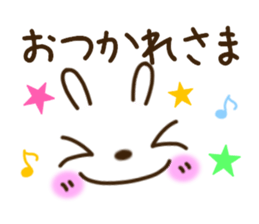 kaomoji rabbit sticker sticker #6886228