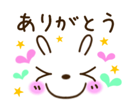 kaomoji rabbit sticker sticker #6886232