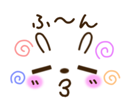 kaomoji rabbit sticker sticker #6886256